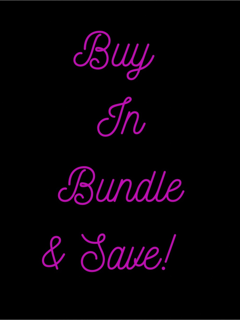 Buy In Bundle & Save! Pink Script Graphic